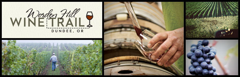 Worden Hill Wine TRail Logo and Photos